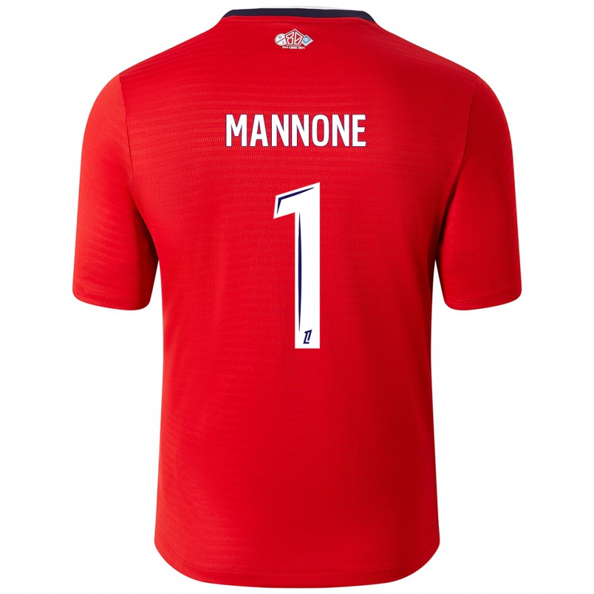 Hombre Camiseta Vito Mannone #1 Rojo Blanco 1ª Equipación 2024/25 La Camisa México