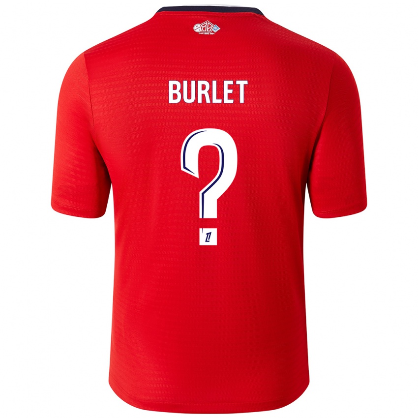 Hombre Camiseta Vincent Burlet #0 Rojo Blanco 1ª Equipación 2024/25 La Camisa México