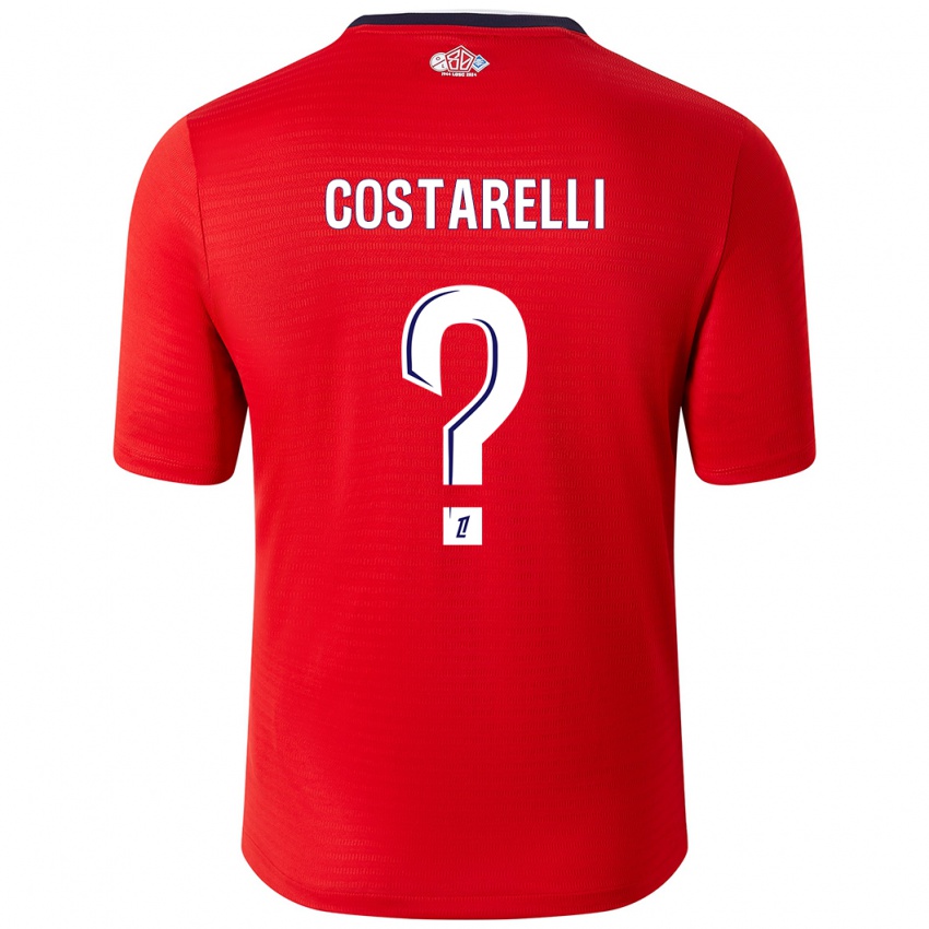 Hombre Camiseta Morgan Costarelli #0 Rojo Blanco 1ª Equipación 2024/25 La Camisa México