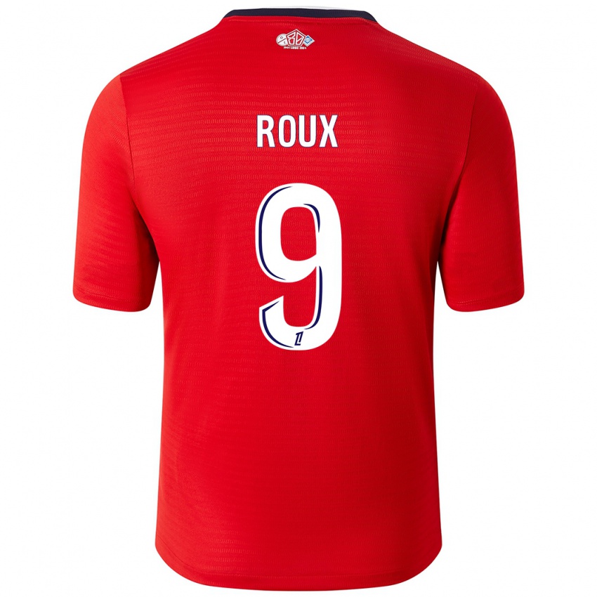 Hombre Camiseta Danielle Roux #9 Rojo Blanco 1ª Equipación 2024/25 La Camisa México