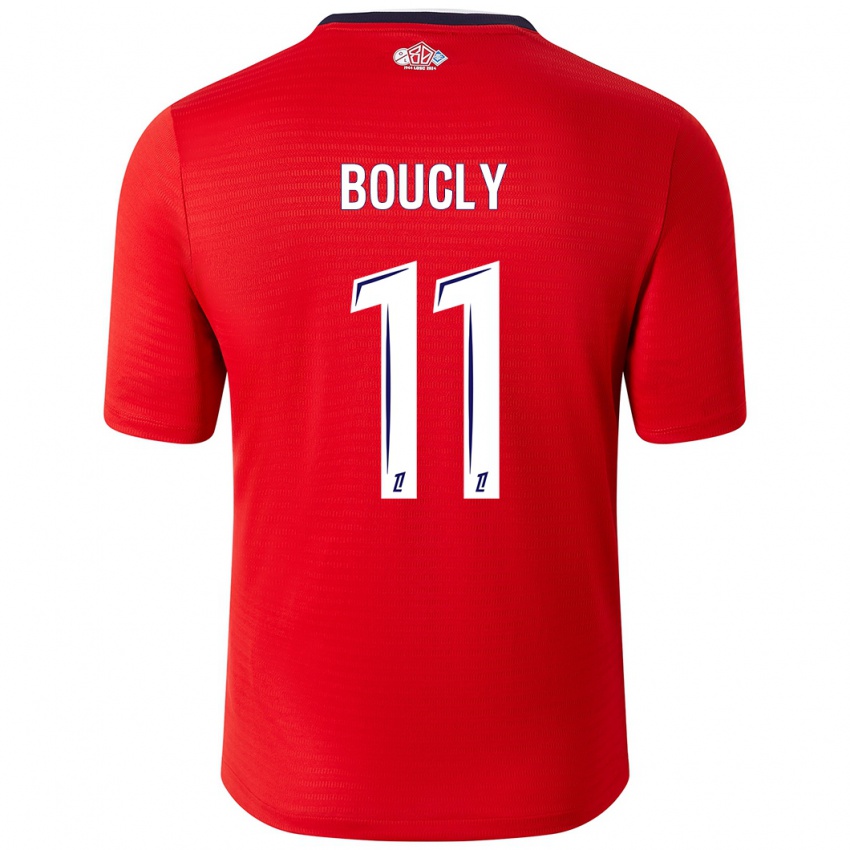 Hombre Camiseta Maïté Boucly #11 Rojo Blanco 1ª Equipación 2024/25 La Camisa México