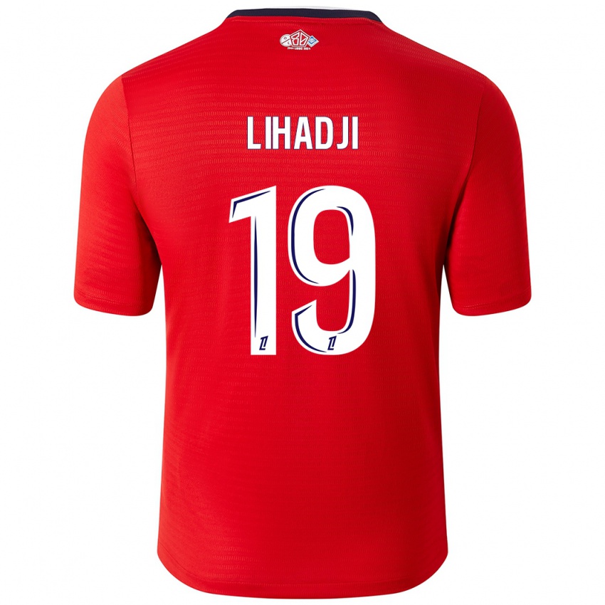 Hombre Camiseta Isaac Lihadji #19 Rojo Blanco 1ª Equipación 2024/25 La Camisa México