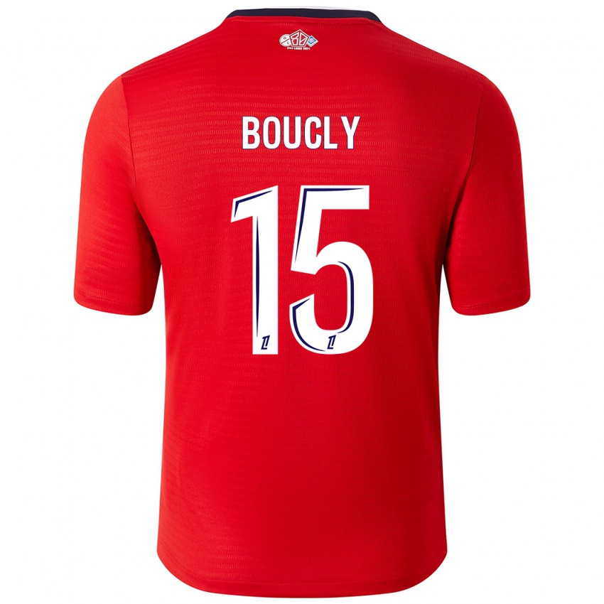 Hombre Camiseta Maite Boucly #15 Rojo Blanco 1ª Equipación 2024/25 La Camisa México