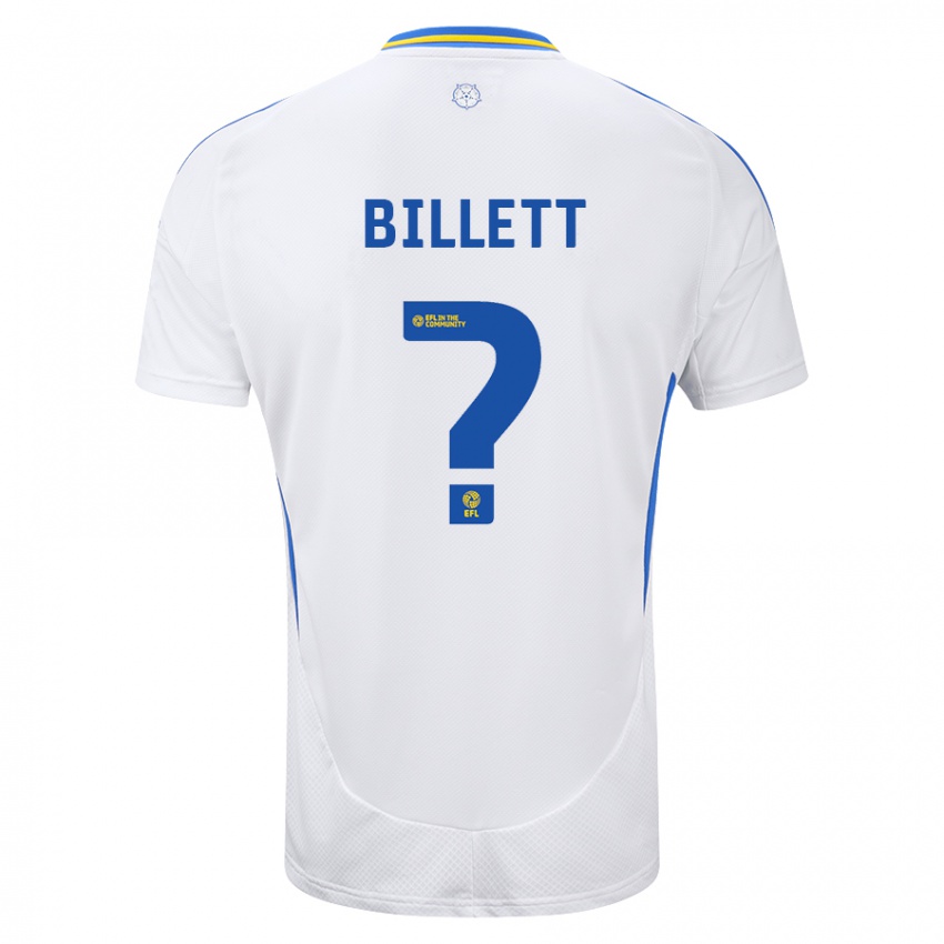 Hombre Camiseta Joe Billett #0 Blanco Azul 1ª Equipación 2024/25 La Camisa México