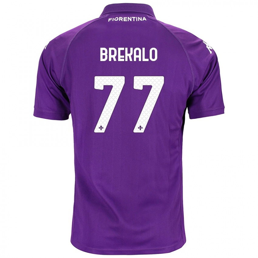 Hombre Camiseta Josip Brekalo #77 Morado 1ª Equipación 2024/25 La Camisa México