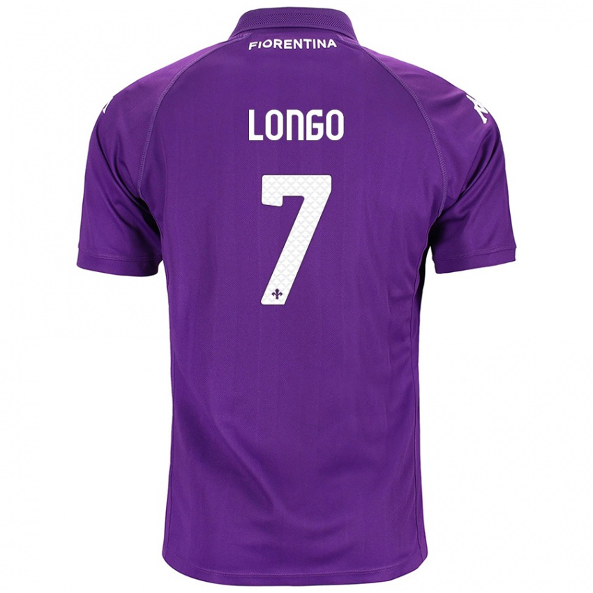 Hombre Camiseta Miriam Longo #7 Morado 1ª Equipación 2024/25 La Camisa México