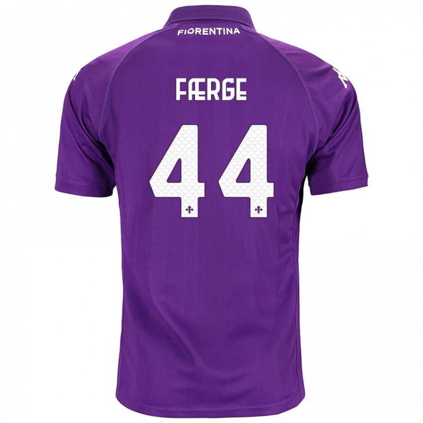 Hombre Camiseta Emma Færge #44 Morado 1ª Equipación 2024/25 La Camisa México