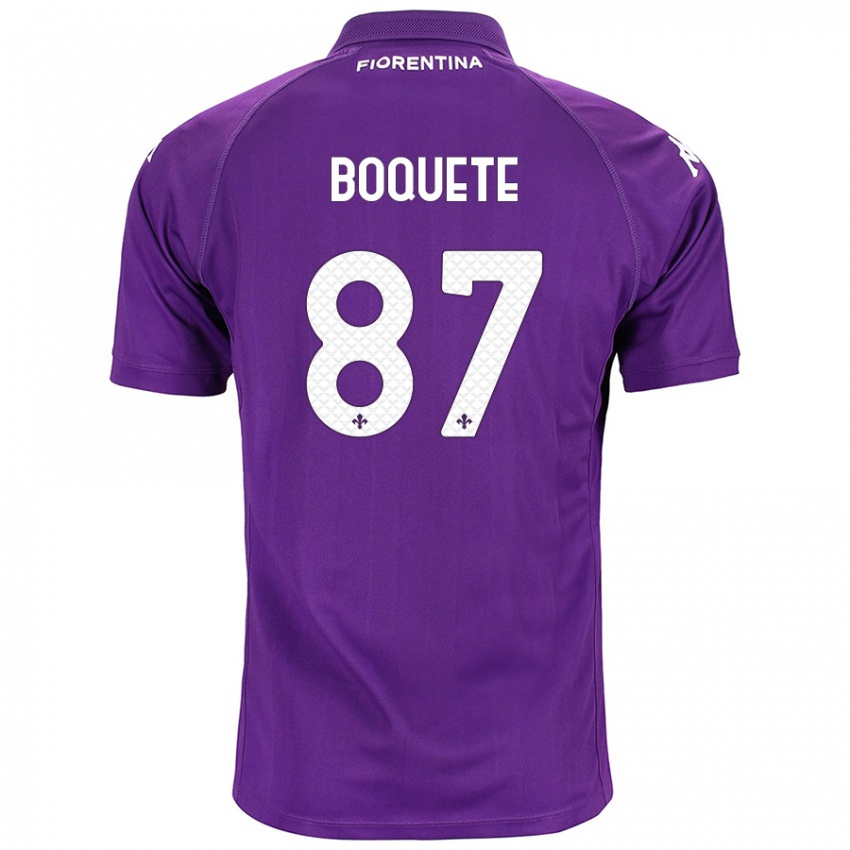 Hombre Camiseta Veronica Boquete #87 Morado 1ª Equipación 2024/25 La Camisa México