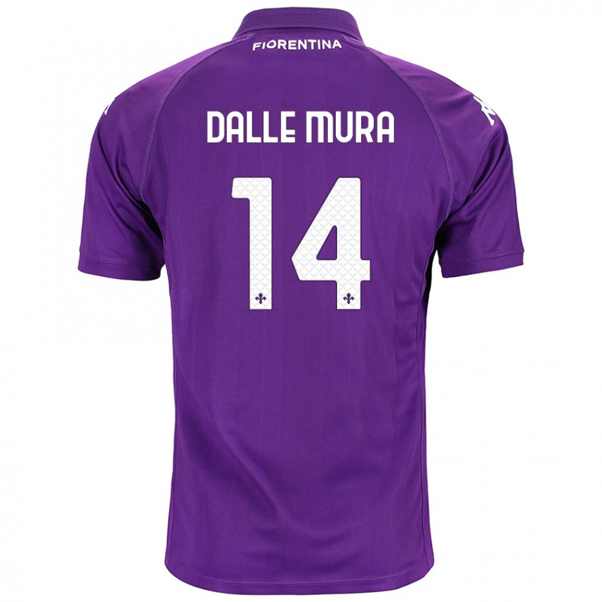 Hombre Camiseta Christian Dalle Mura #14 Morado 1ª Equipación 2024/25 La Camisa México