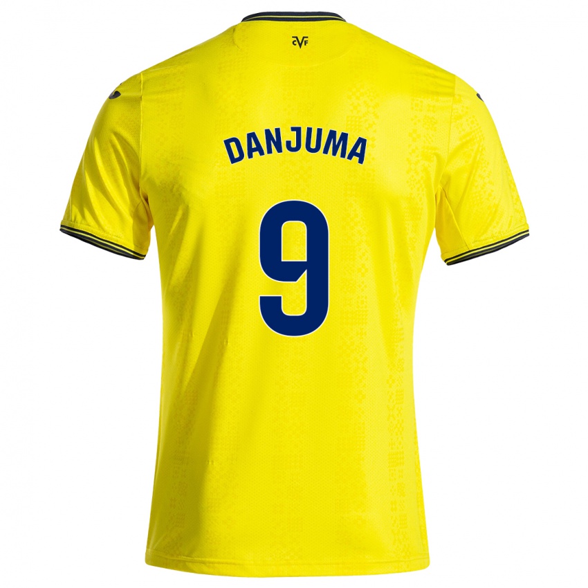 Hombre Camiseta Arnaut Danjuma #9 Amarillo Negro 1ª Equipación 2024/25 La Camisa México