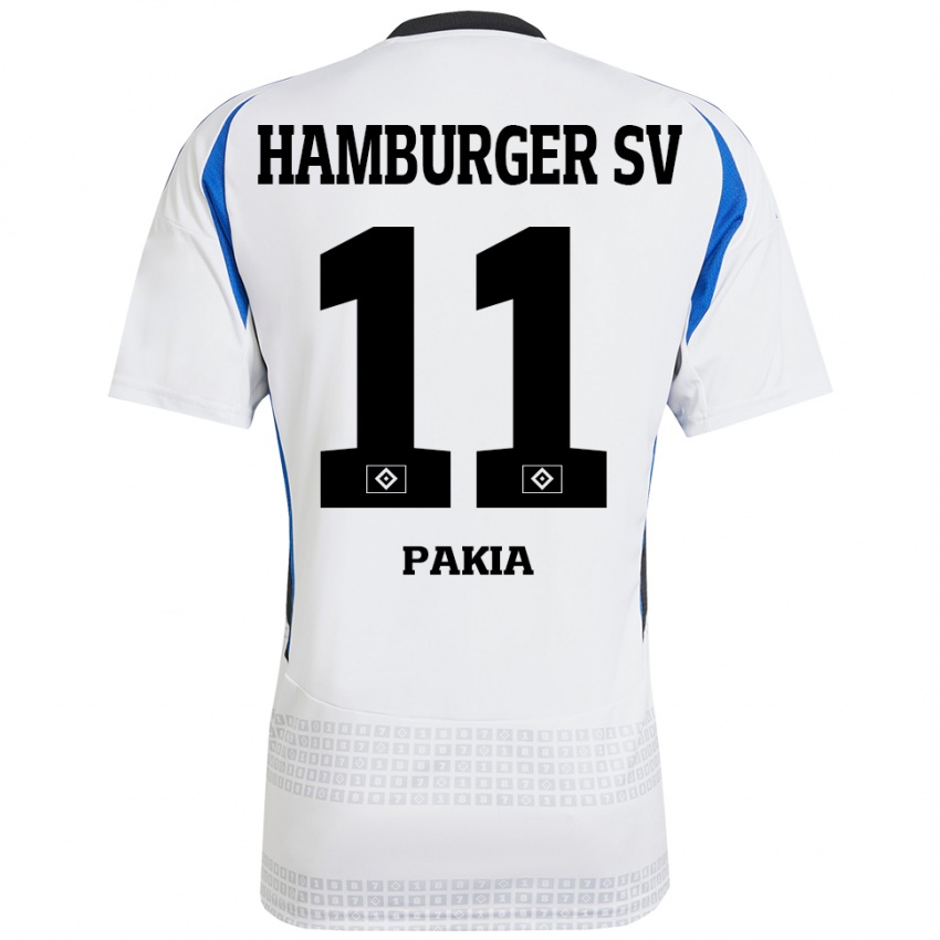 Hombre Camiseta Ware Pakia #11 Blanco Azul 1ª Equipación 2024/25 La Camisa México