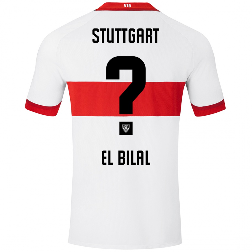 Hombre Camiseta El Bilal Touré #0 Blanco Rojo 1ª Equipación 2024/25 La Camisa México