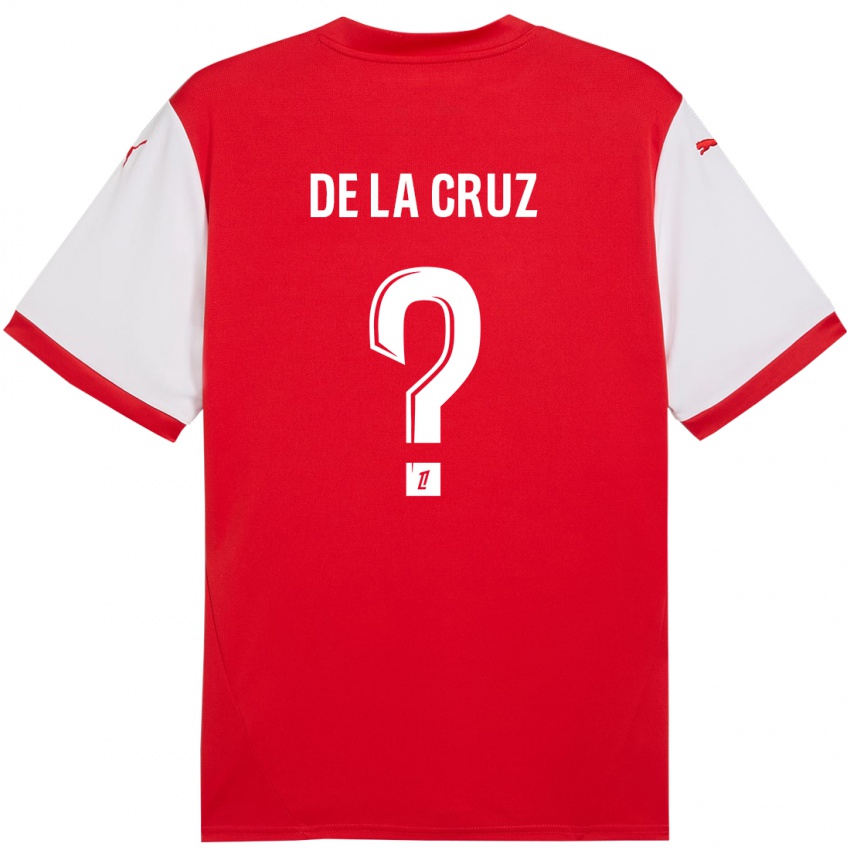 Hombre Camiseta Maiky De La Cruz #0 Rojo Blanco 1ª Equipación 2024/25 La Camisa México