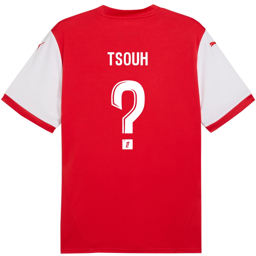 Hombre Camiseta Justin Tsouh #0 Rojo Blanco 1ª Equipación 2024/25 La Camisa México