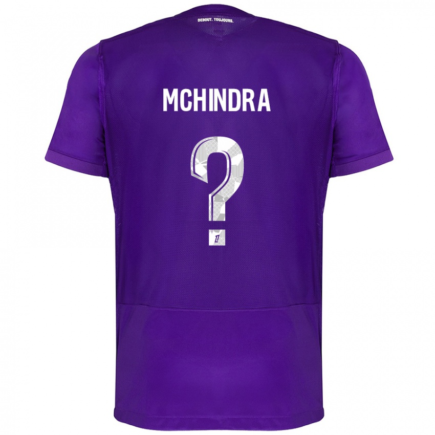 Hombre Camiseta Naime Said Mchindra #0 Morado Blanco 1ª Equipación 2024/25 La Camisa México