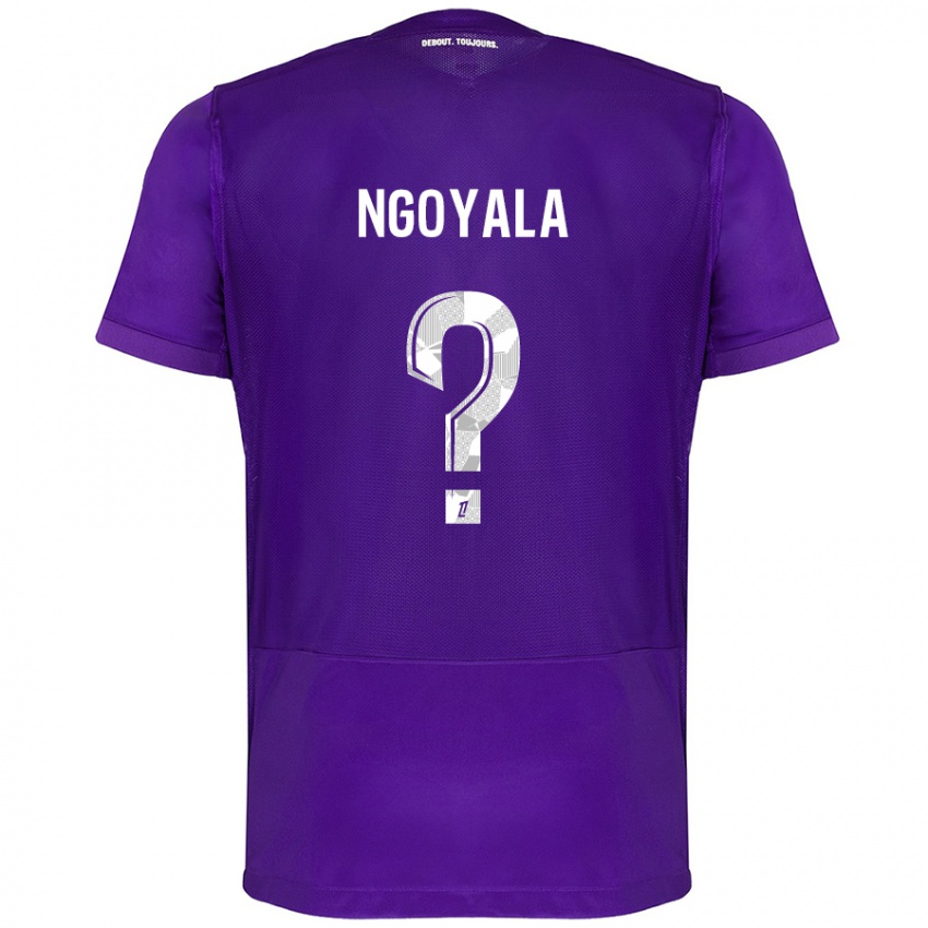 Hombre Camiseta Frédéric Efuele Ngoyala #0 Morado Blanco 1ª Equipación 2024/25 La Camisa México