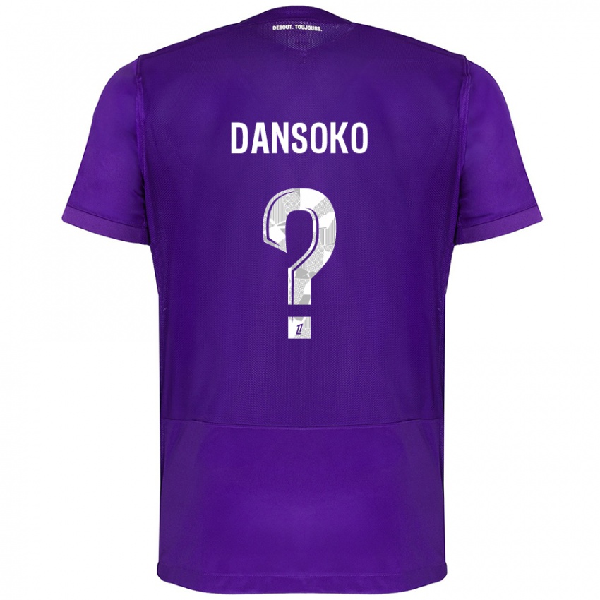 Hombre Camiseta Mohamed Dansoko #0 Morado Blanco 1ª Equipación 2024/25 La Camisa México