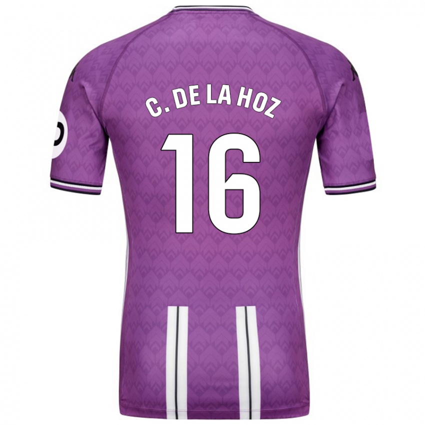 Hombre Camiseta César De La Hoz #16 Púrpura Blanco 1ª Equipación 2024/25 La Camisa México