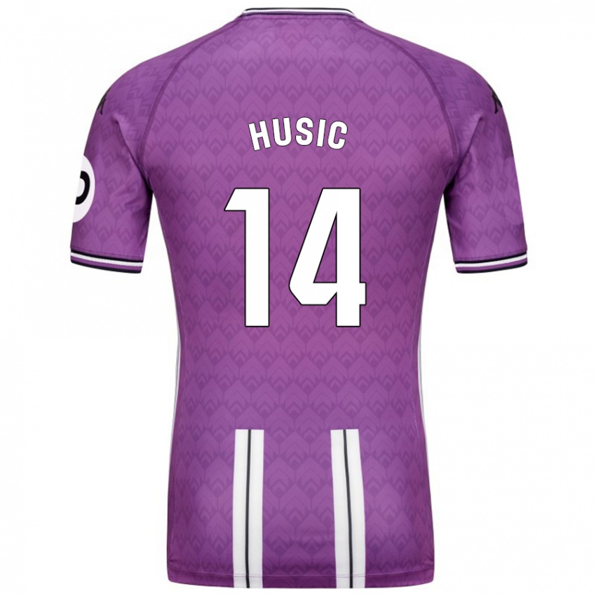 Hombre Camiseta Salih Husic #14 Púrpura Blanco 1ª Equipación 2024/25 La Camisa México