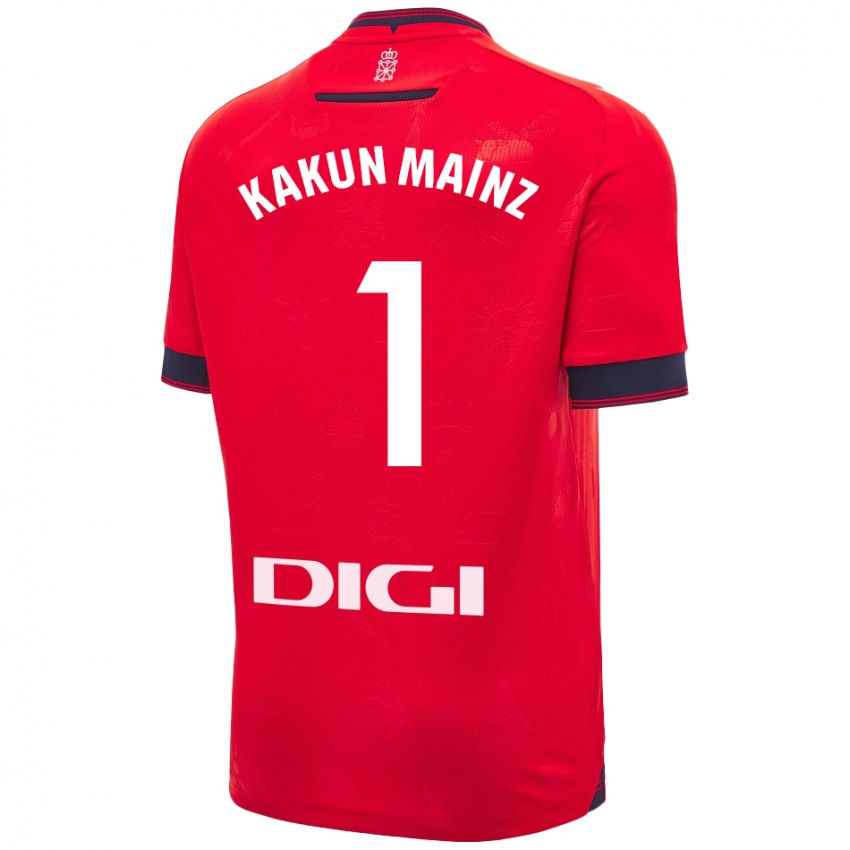 Hombre Camiseta Kakun Mainz #1 Rojo Blanco 1ª Equipación 2024/25 La Camisa México