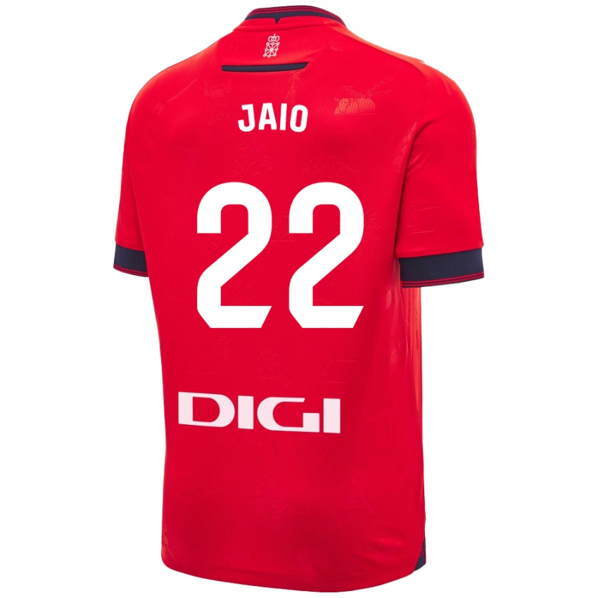 Hombre Camiseta Jaione Larraiotz Senosiain #22 Rojo Blanco 1ª Equipación 2024/25 La Camisa México