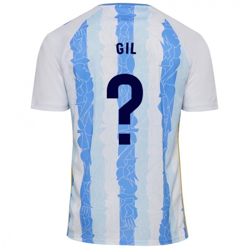 Hombre Camiseta José Gil #0 Blanco Azul 1ª Equipación 2024/25 La Camisa México