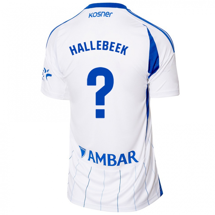 Hombre Camiseta Boaz Hallebeek #0 Rojo Blanco 1ª Equipación 2024/25 La Camisa México