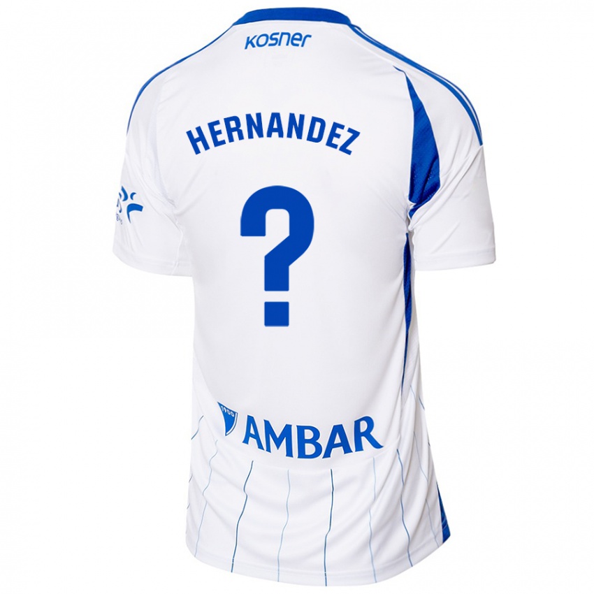 Hombre Camiseta Diego Hernández #0 Rojo Blanco 1ª Equipación 2024/25 La Camisa México