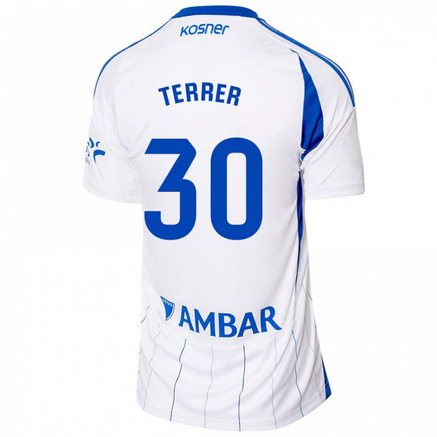 Hombre Camiseta Lucas Terrer #30 Rojo Blanco 1ª Equipación 2024/25 La Camisa México