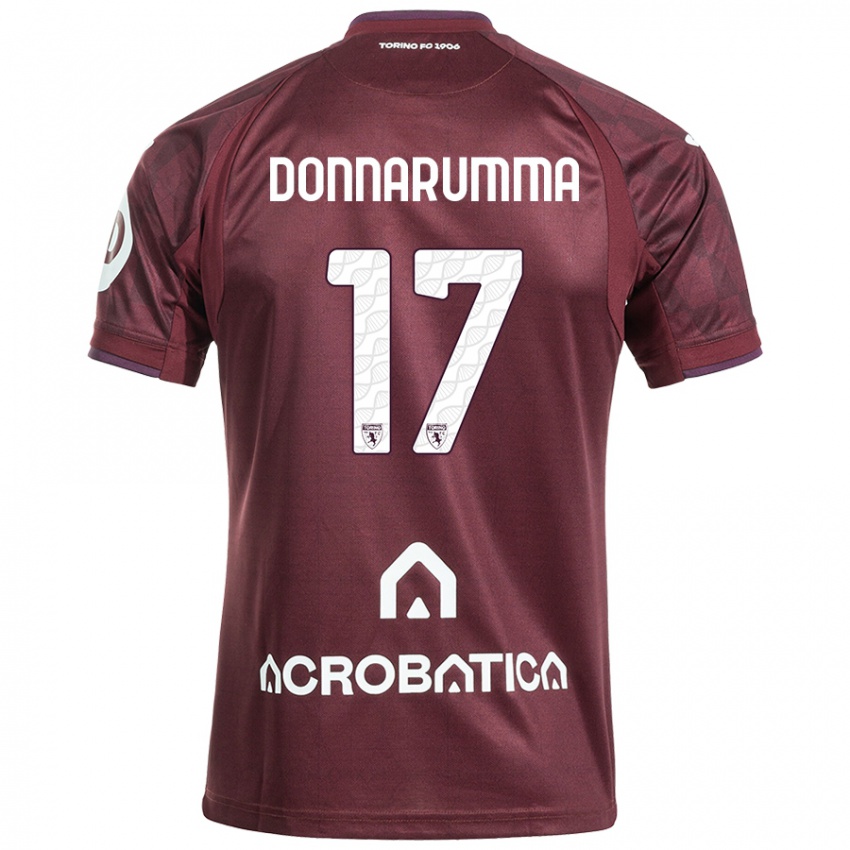 Hombre Camiseta Antonio Donnarumma #17 Granate Blanco 1ª Equipación 2024/25 La Camisa México