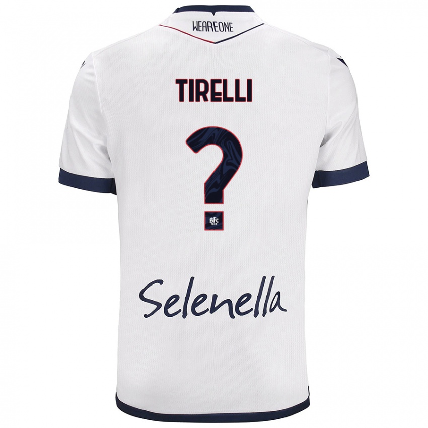 Hombre Camiseta Manuel Tirelli #0 Blanco Azul Real 2ª Equipación 2024/25 La Camisa México