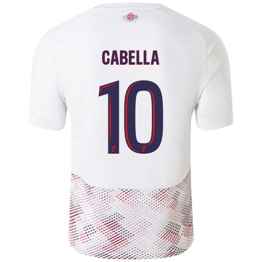 Hombre Camiseta Remy Cabella #10 Blanco Azul Real 2ª Equipación 2024/25 La Camisa México