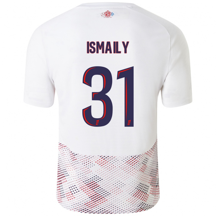 Hombre Camiseta Ismaily #31 Blanco Azul Real 2ª Equipación 2024/25 La Camisa México