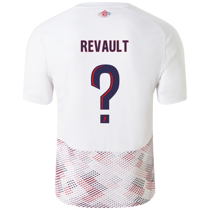 Hombre Camiseta Joris Revault #0 Blanco Azul Real 2ª Equipación 2024/25 La Camisa México