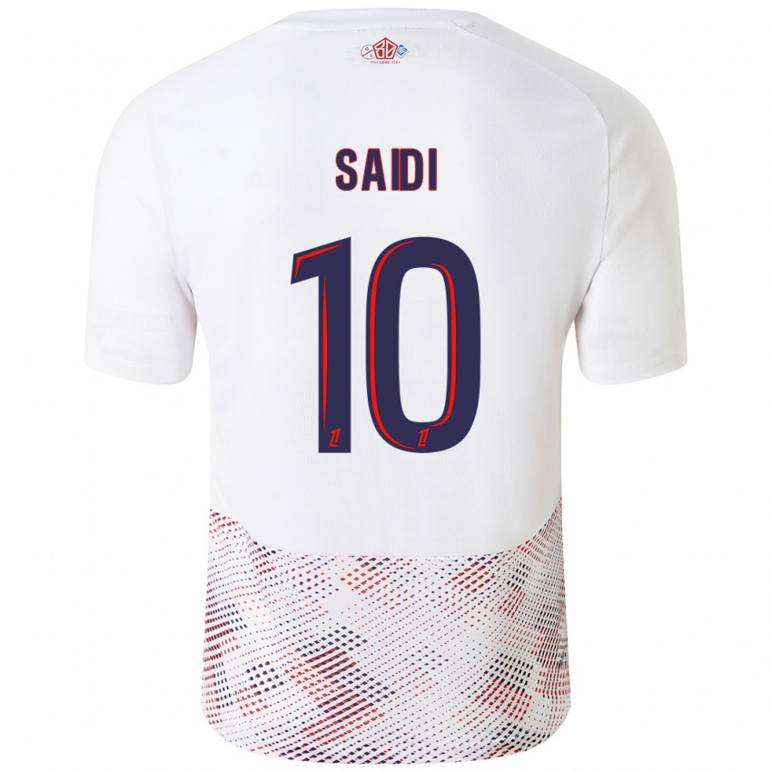 Hombre Camiseta Rachel Saidi #10 Blanco Azul Real 2ª Equipación 2024/25 La Camisa México