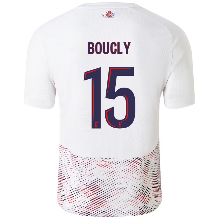 Hombre Camiseta Maite Boucly #15 Blanco Azul Real 2ª Equipación 2024/25 La Camisa México