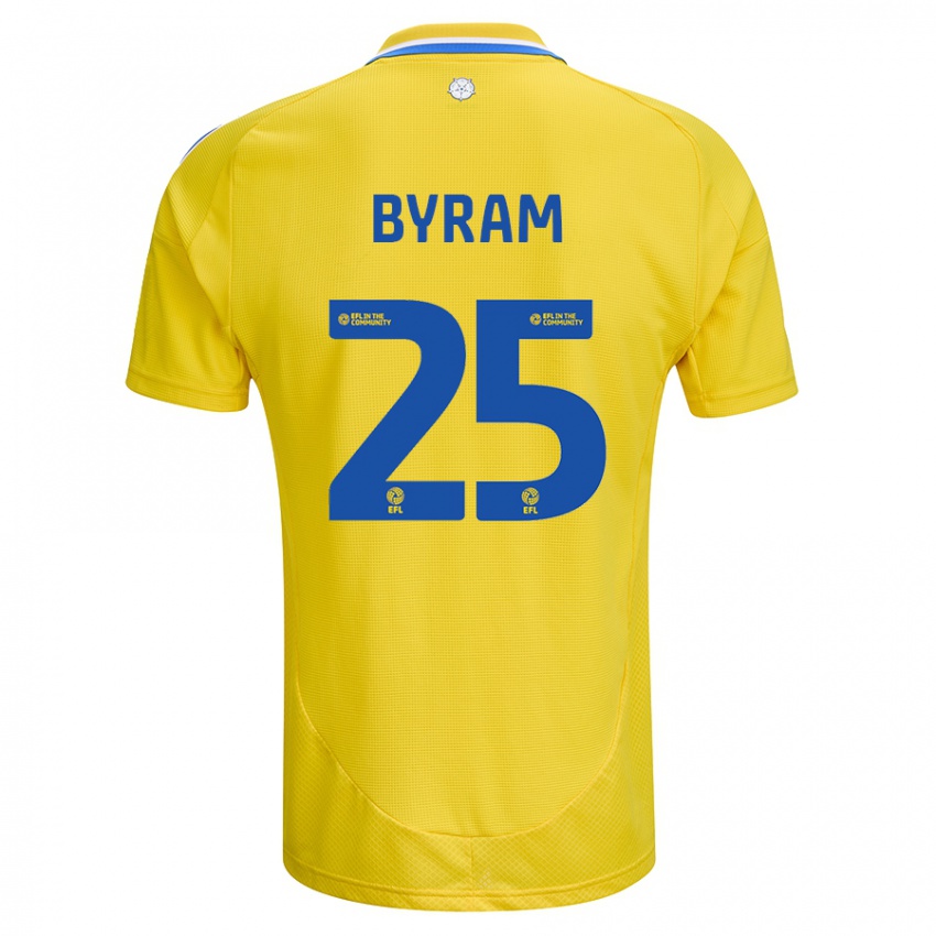 Hombre Camiseta Sam Byram #25 Amarillo Azul 2ª Equipación 2024/25 La Camisa México