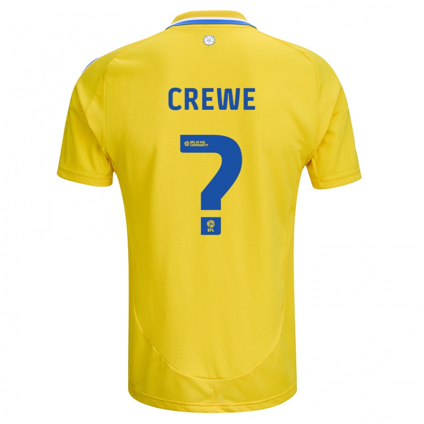 Hombre Camiseta Charlie Crewe #0 Amarillo Azul 2ª Equipación 2024/25 La Camisa México