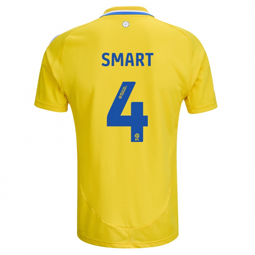 Hombre Camiseta Olivia Smart #4 Amarillo Azul 2ª Equipación 2024/25 La Camisa México