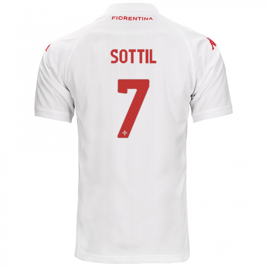 Hombre Camiseta Riccardo Sottil #7 Blanco 2ª Equipación 2024/25 La Camisa México