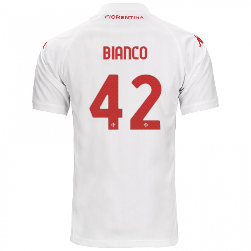 Hombre Camiseta Alessandro Bianco #42 Blanco 2ª Equipación 2024/25 La Camisa México