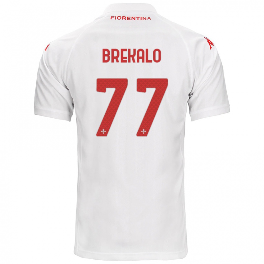 Hombre Camiseta Josip Brekalo #77 Blanco 2ª Equipación 2024/25 La Camisa México