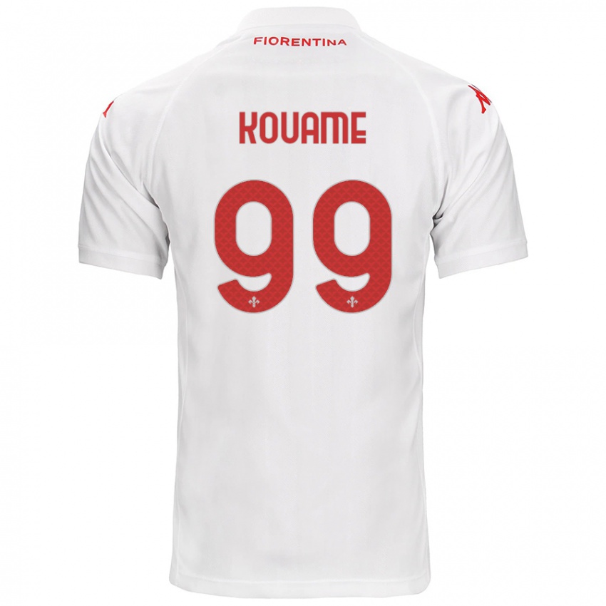 Hombre Camiseta Christian Kouame #99 Blanco 2ª Equipación 2024/25 La Camisa México