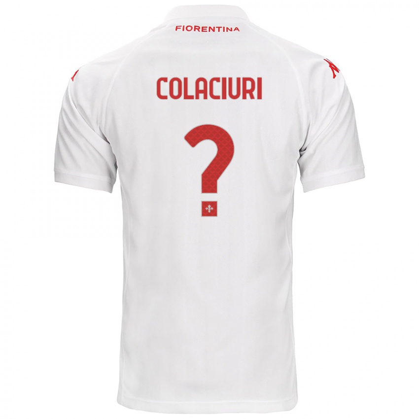 Hombre Camiseta Gabriele Colaciuri #0 Blanco 2ª Equipación 2024/25 La Camisa México