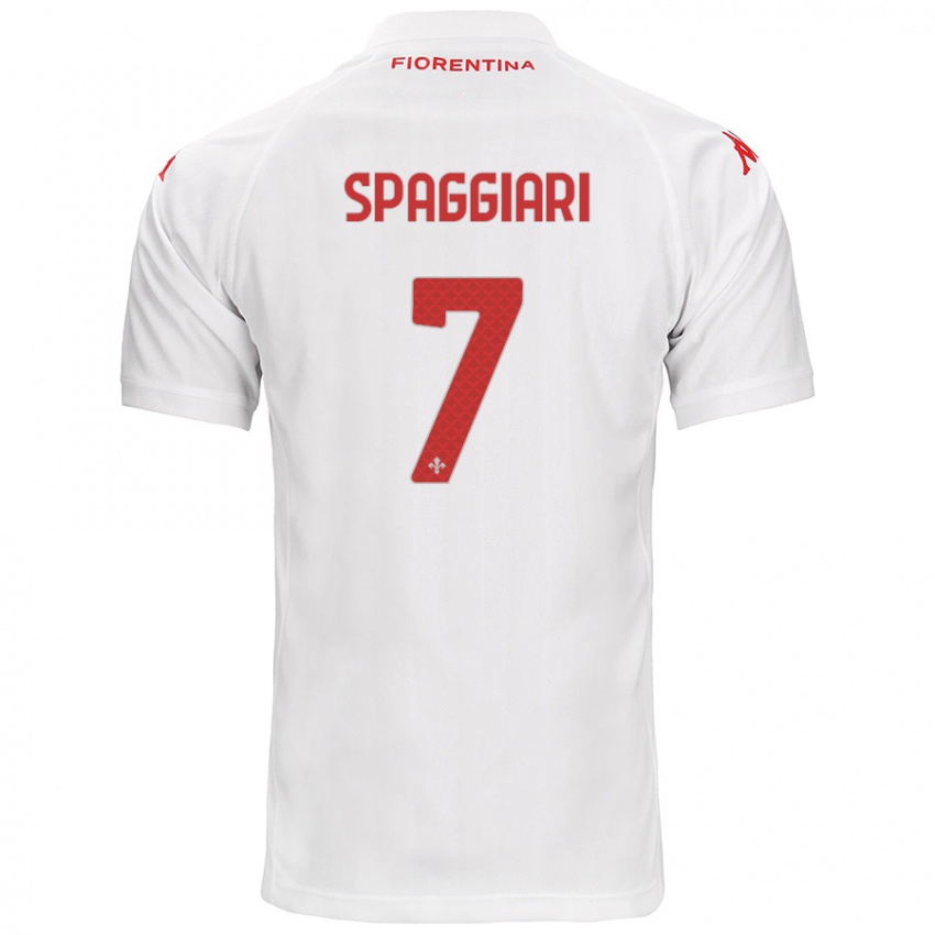 Hombre Camiseta Riccardo Spaggiari #7 Blanco 2ª Equipación 2024/25 La Camisa México