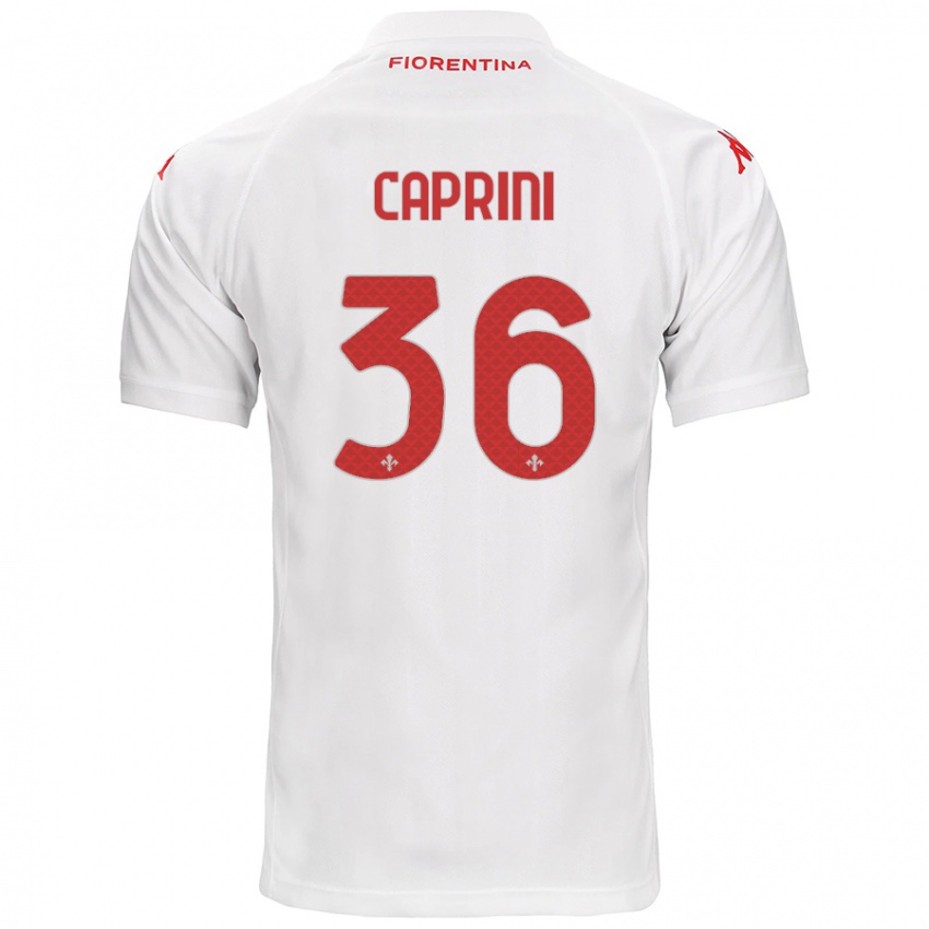 Hombre Camiseta Maat Daniel Caprini #36 Blanco 2ª Equipación 2024/25 La Camisa México