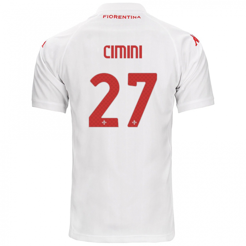 Hombre Camiseta Linda Tucceri Cimini #27 Blanco 2ª Equipación 2024/25 La Camisa México