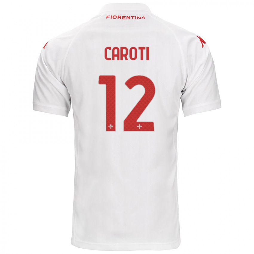 Hombre Camiseta Filippo Caroti #12 Blanco 2ª Equipación 2024/25 La Camisa México