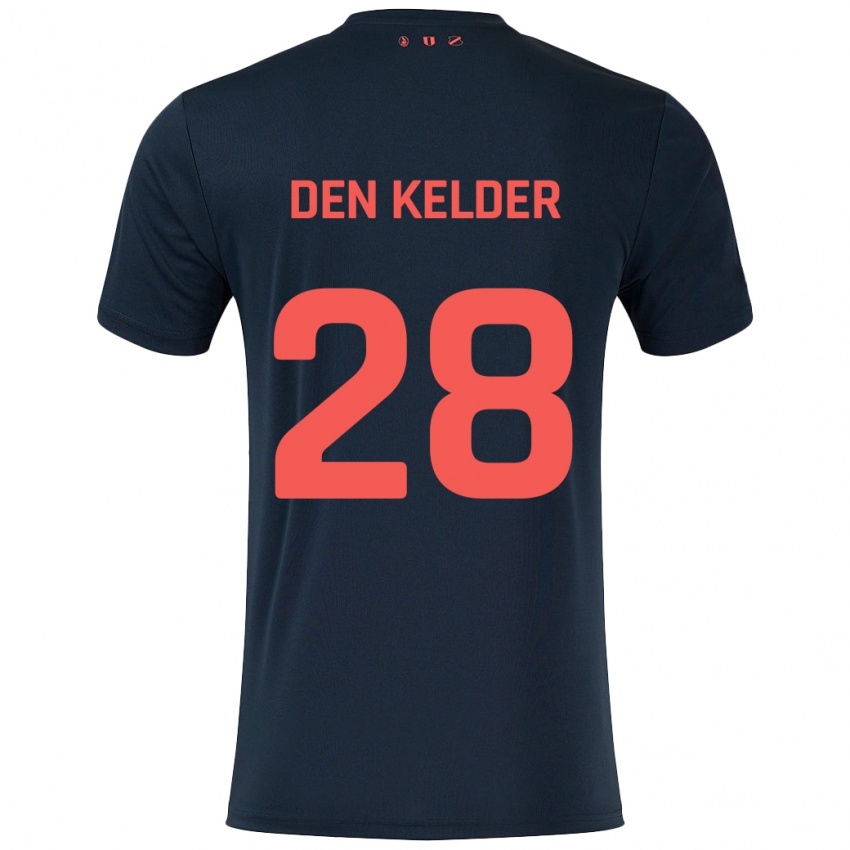 Hombre Camiseta Gera Op Den Kelder #28 Negro Rojo 2ª Equipación 2024/25 La Camisa México