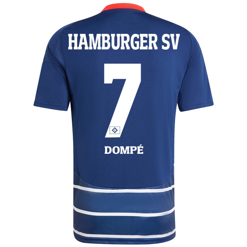 Hombre Camiseta Jean-Luc Dompé #7 Azul Oscuro 2ª Equipación 2024/25 La Camisa México